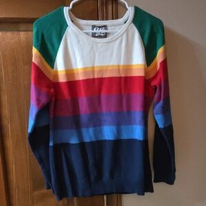 yo Colorado Bright, Striped Sweater, Excellent!🌞